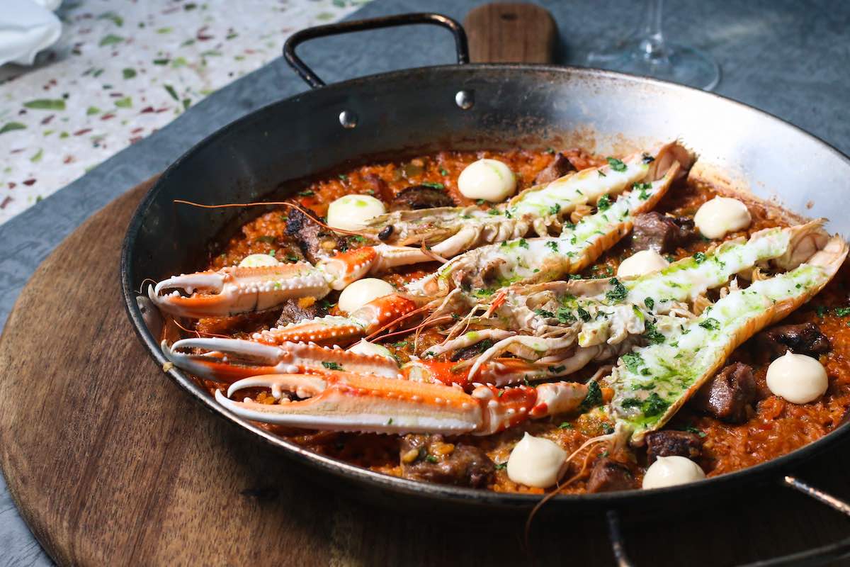 La Rambla's Scampi & Pluma Iberica Bomba Rice