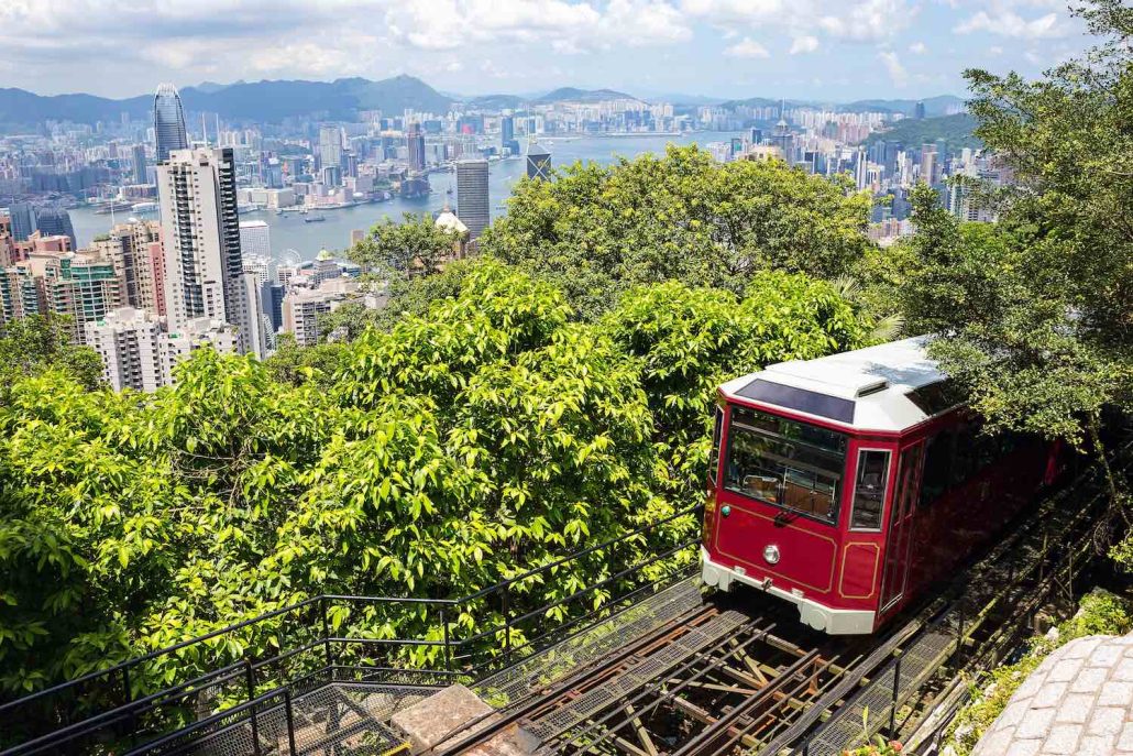 Peak Tram in Hong Kong
