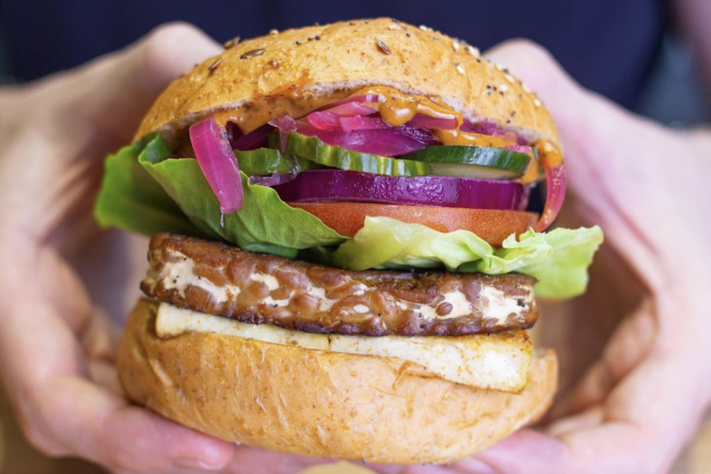 Treehouse vegetarian restaurant burger